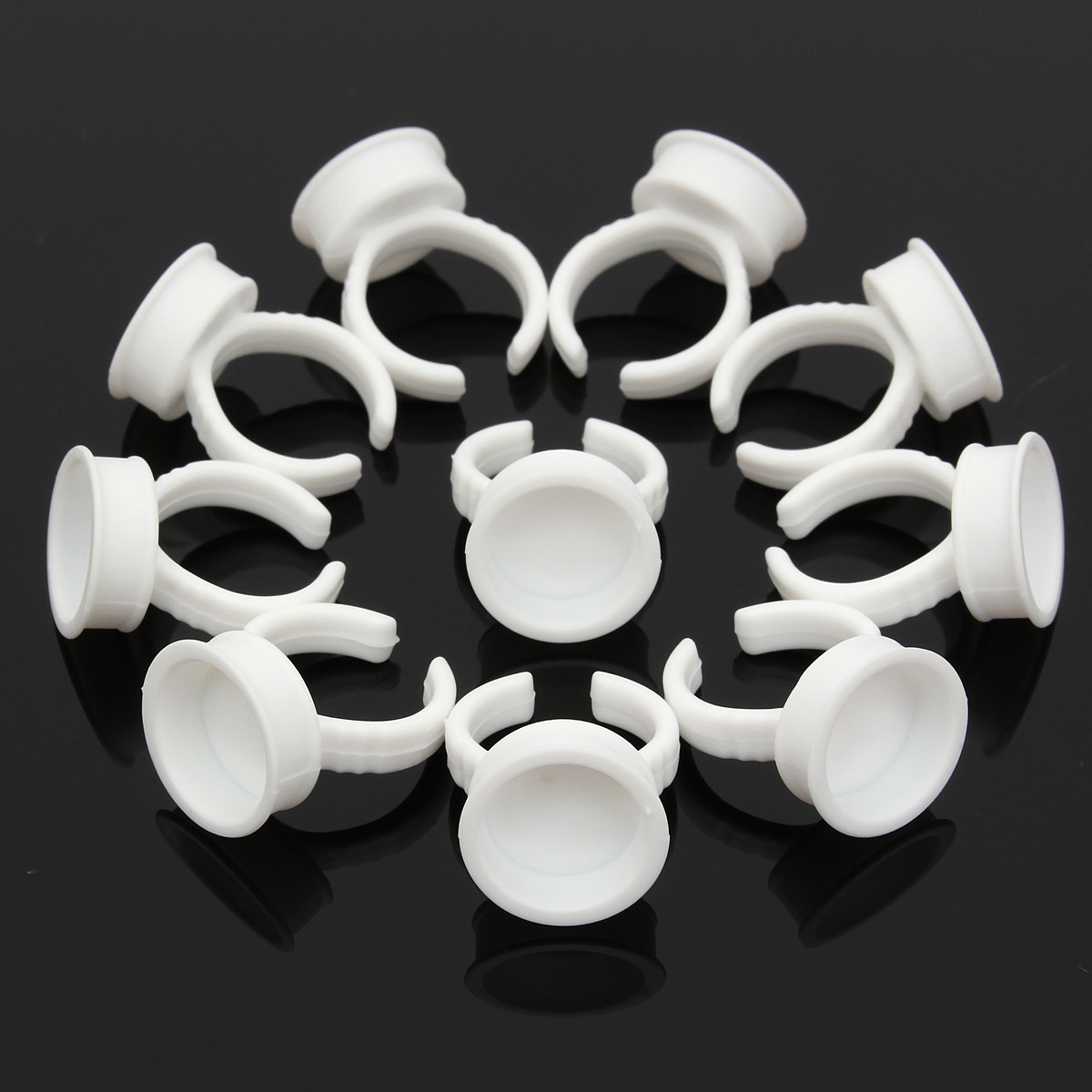 50-25 ANILLOS PORTAPIGMENTOS COLOR BLANCO