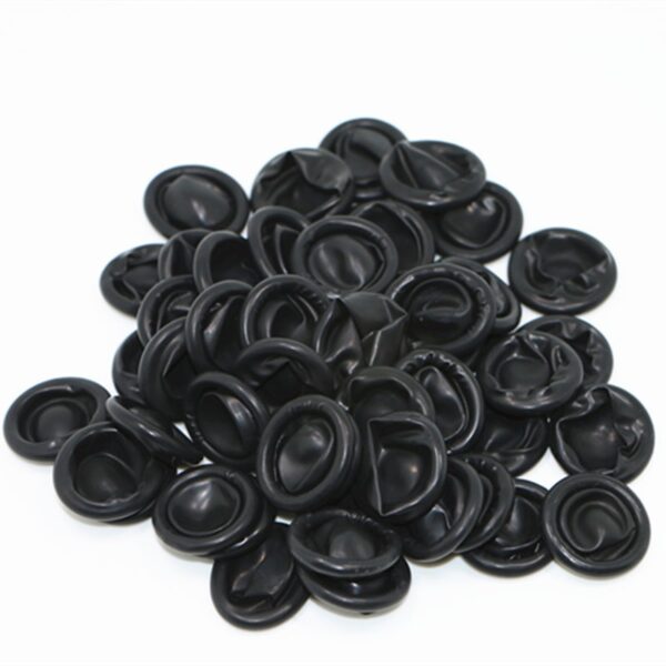 50 PROTECTORES DERMOGRAFO-DEDINES LATEX EN COLOR NEGRO