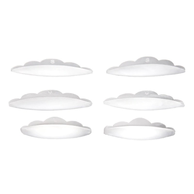 6 MOLDES DE SILICONA PARA LIFTING DE PESTAÑAS S/M/L