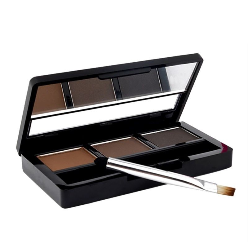 PALETA EN POLVO PARA CEJAS CON 3 COLORES DE MARRONES