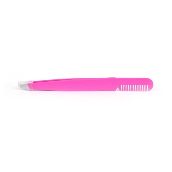 PINZA DE DEPILAR PROFESIONAL DE ACERO INOXIDABLE CON PEINE