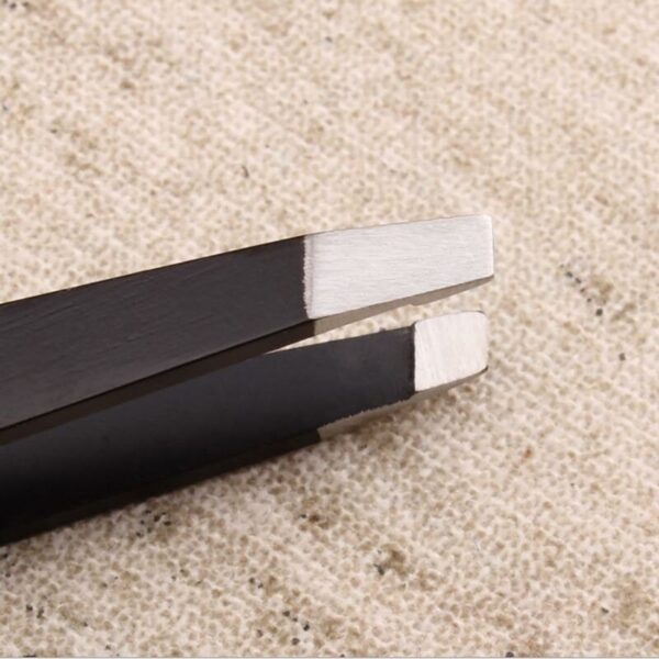 PINZA DE DEPILAR PROFESIONAL DE ACERO INOXIDABLE COLOR NEGRO O COLOR