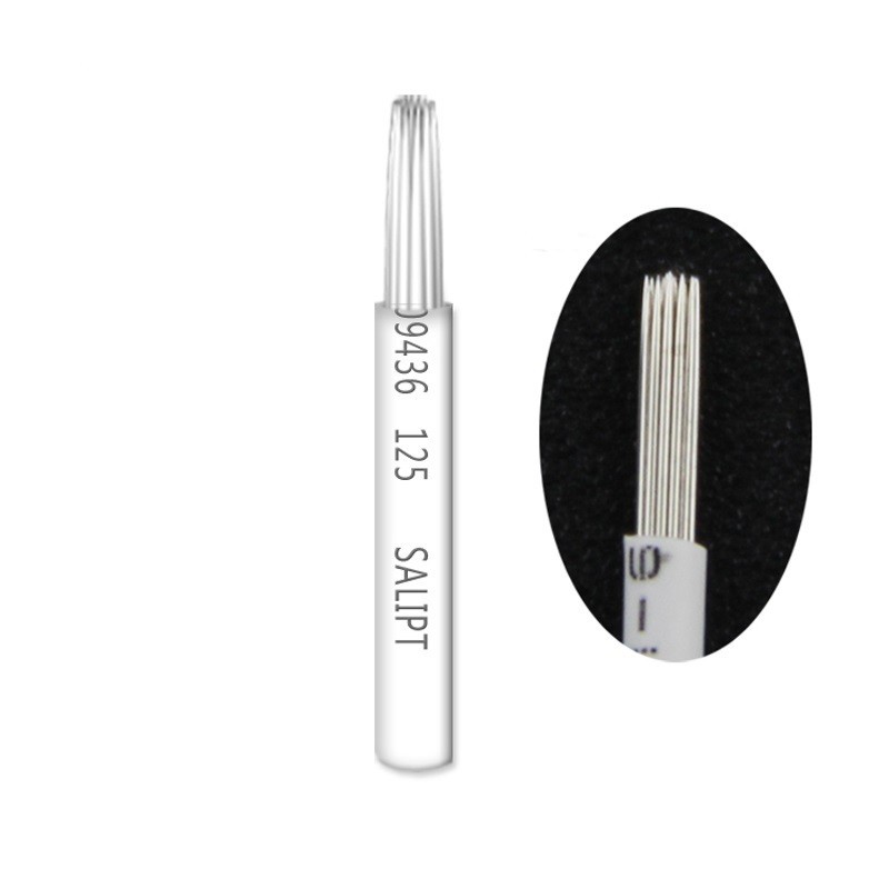10 AGUJAS MICROBLADING 21 PINS ROUND LABIOS-CEJAS RELLENO