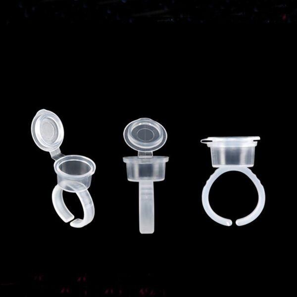 25 ANILLOS PORTA-PIGMENTOS CON TAPA DE SILICONA