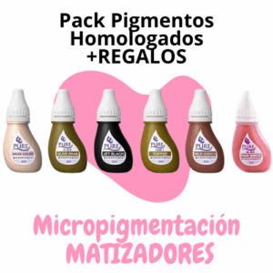 PACK PIGMENTOS HOMOLOGADOS MICROPIGMENTACIÓN MATIZADORES
