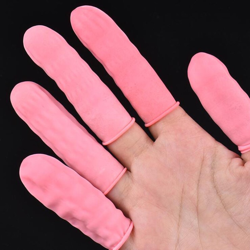 50 PROTECTORES DERMOGRAFO-DEDINES LATEX EN COLOR ROSA