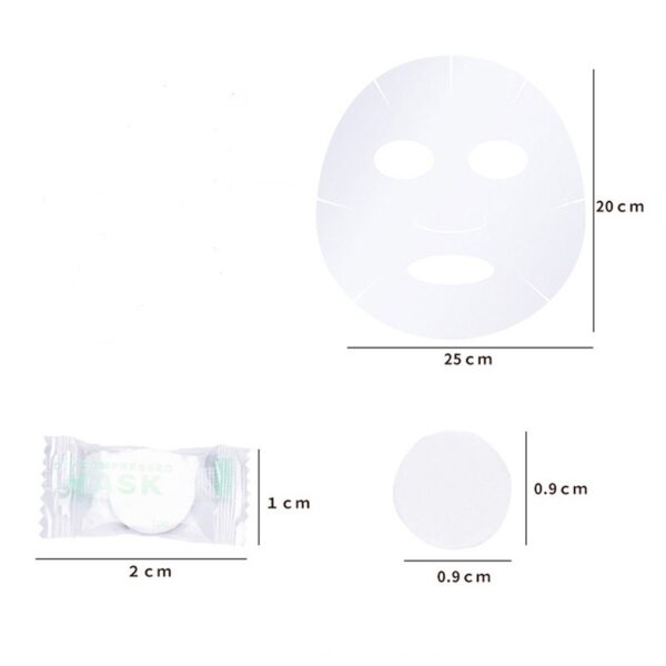 20 MASCARILLAS PRENSADAS DESECHABLES EN PASTILLAS