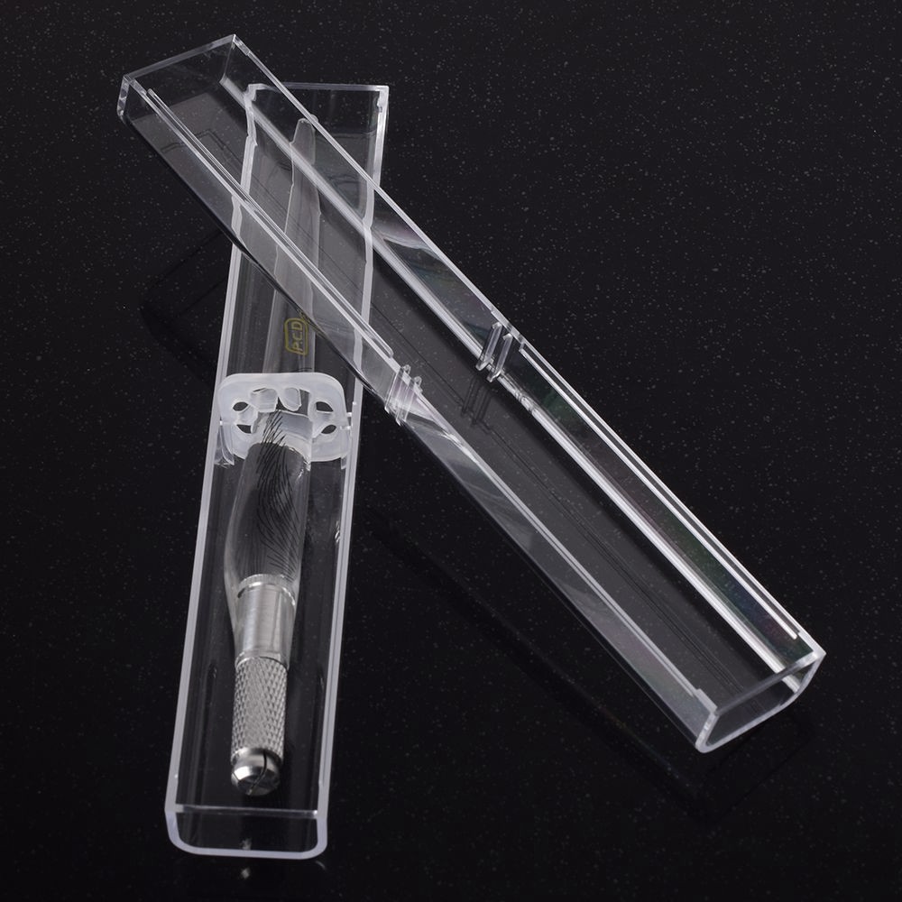 CAJA TRANSPARENTE PARA PLUMA DE MICROBLADING