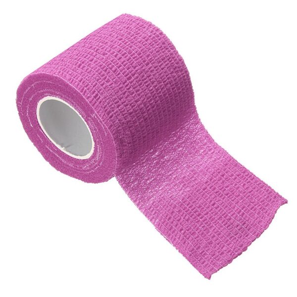 CINTA ELÁSTICA ROSA O NEGRA CUBRECABLES/DERMOGRAFO AUTOADHESIVA