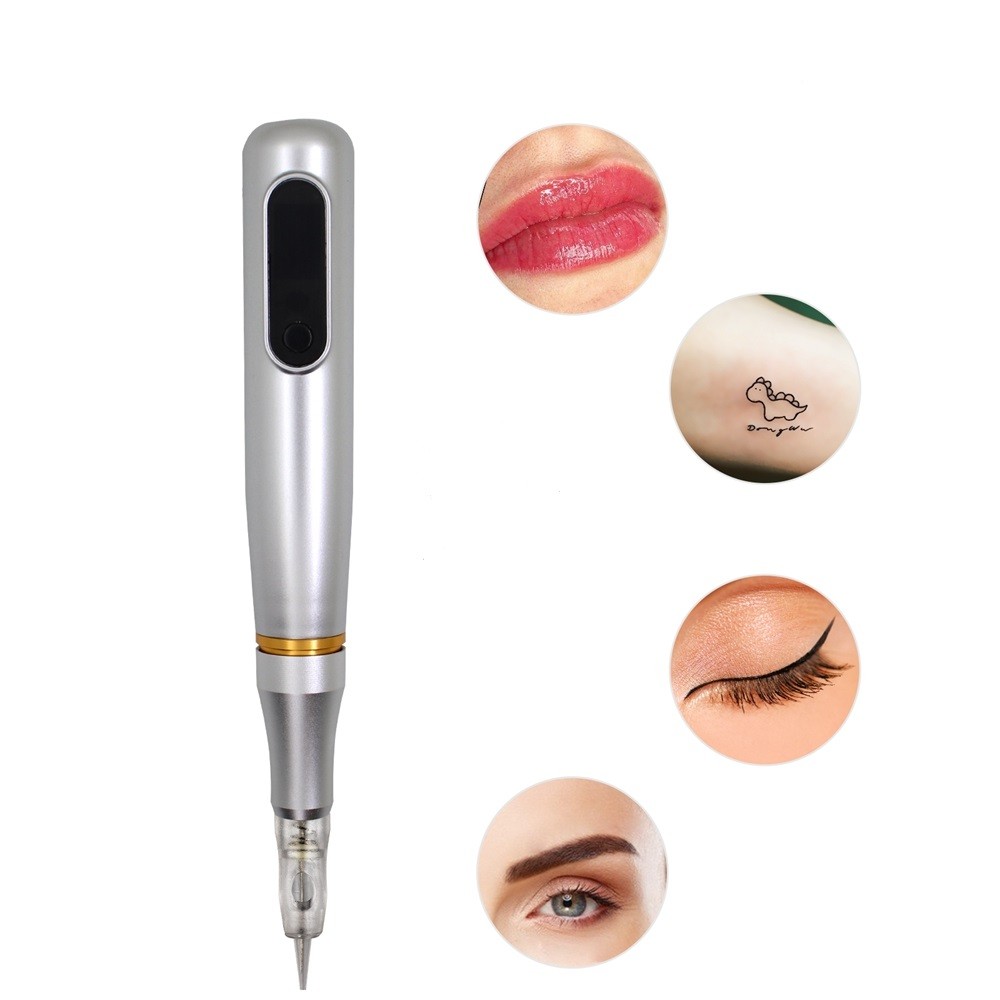 MAQUINA MICROPIGMENTACION SILVER O NEGRA MODULO HIGIENICO + 2 AGUJAS REGALO