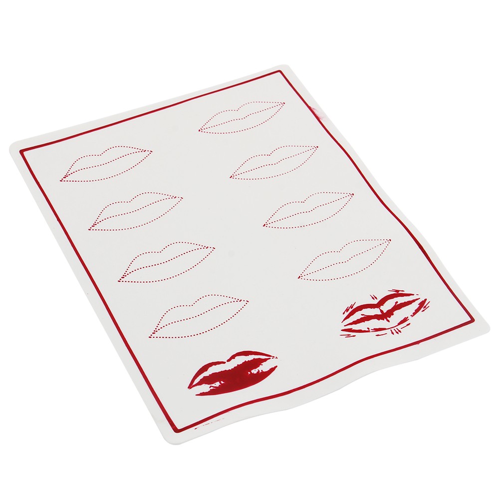 PLANTILLA PUNTEADA LATEX PARA PRACTICAS LABIOS 3D ACUARELA
