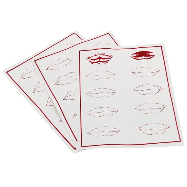 PLANTILLA PUNTEADA LATEX PARA PRACTICAS LABIOS 3D ACUARELA