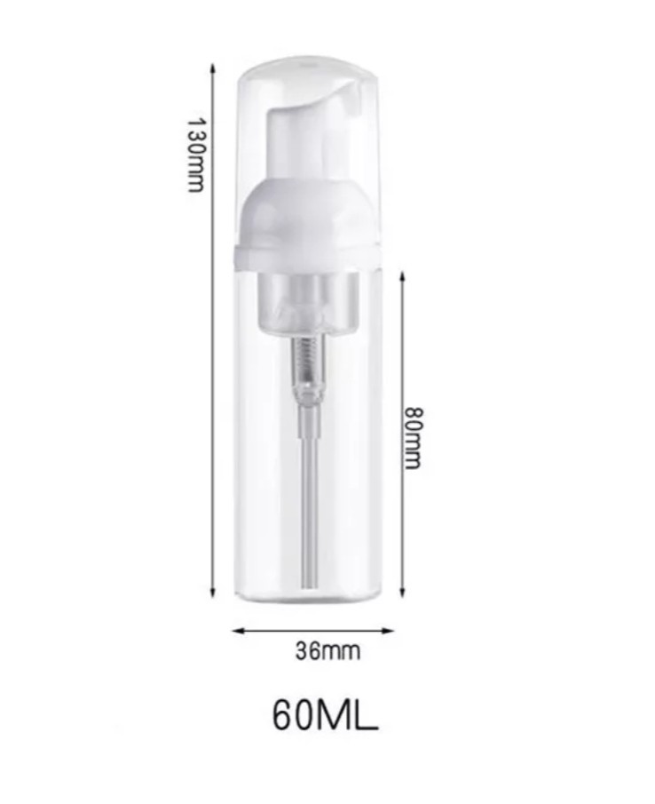 BOTE DE FOAM 60 ML ENVASE TRANPARENTE