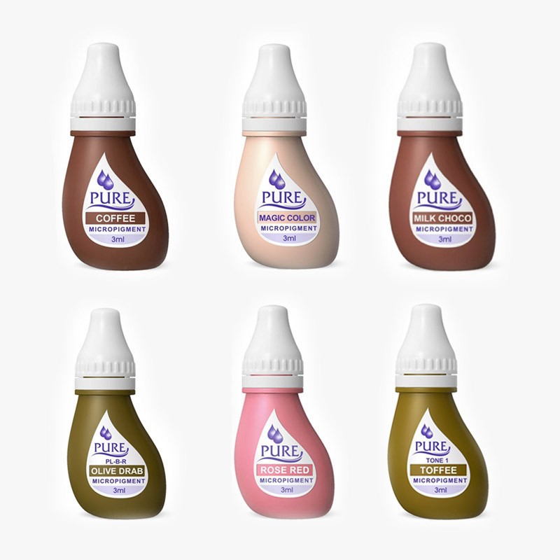 PACK 6 PIGMENTOS HOMOLOGADOS AREOLAS BIOTOUCH