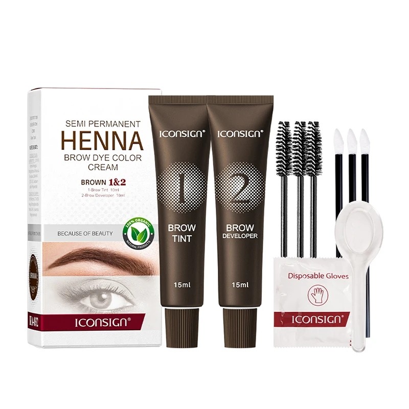 KIT HENNA TINTE SEMI-PERMANENTE COLOR MARRÓN