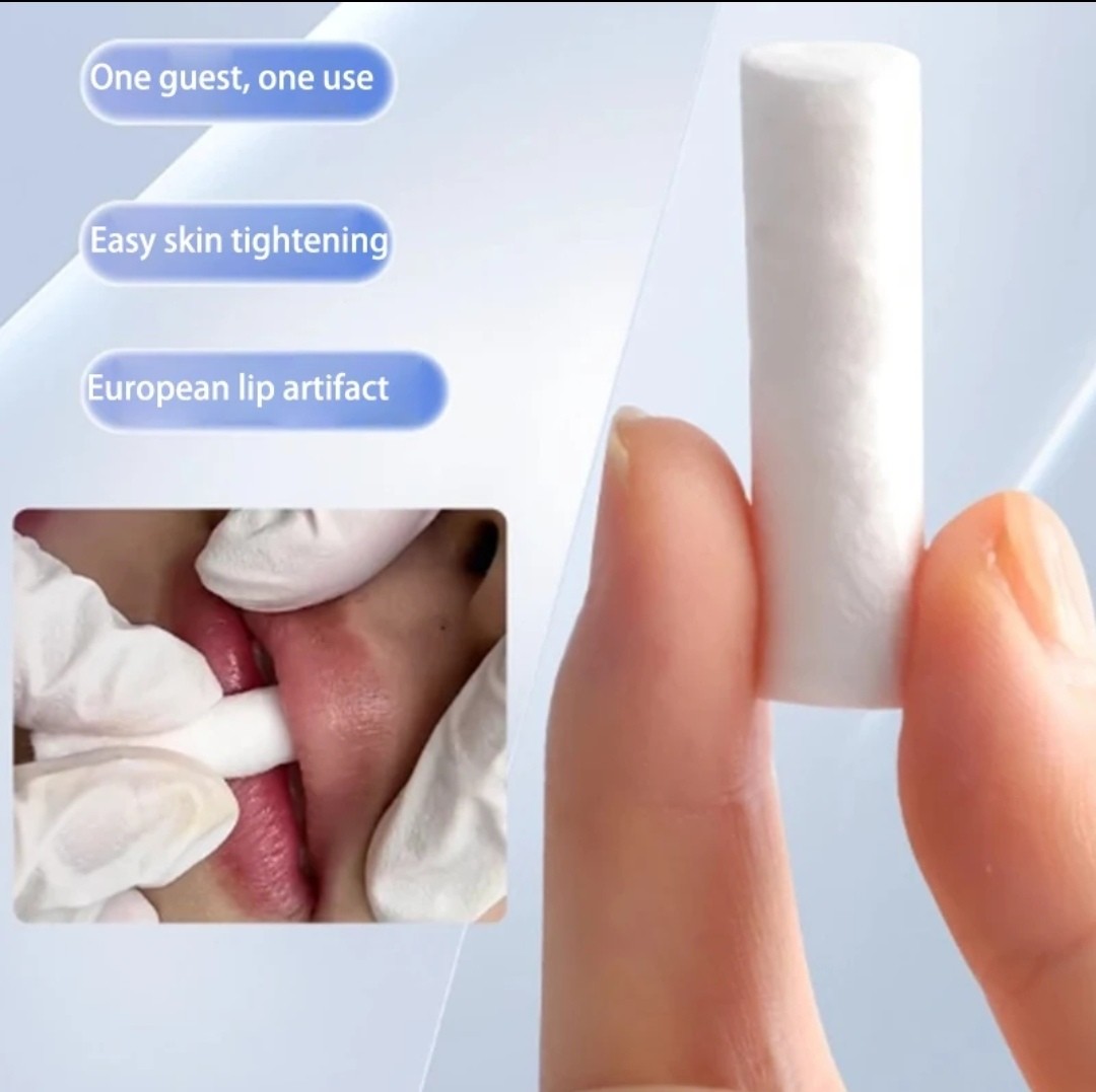 LÁPIZ DE ALGODÓN DESECHABLE PARA TATUAJE DE LABIOS(100 Piezas)