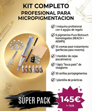 KIT COMPLETO DE MICROPIGMENTACION PARA OJOS Y LABIOS