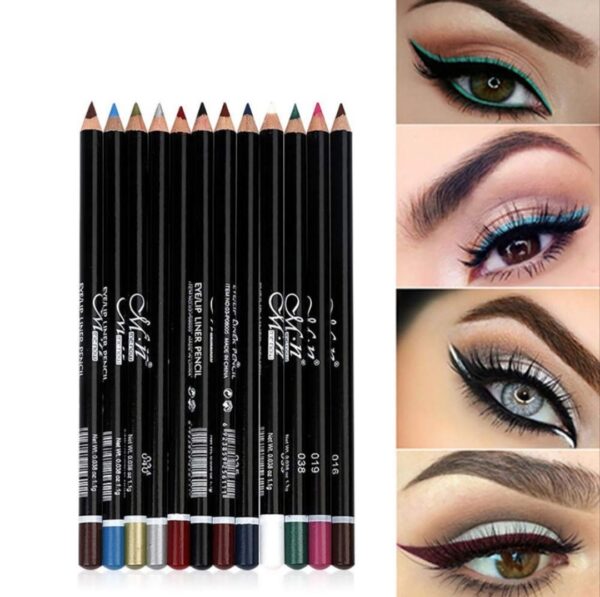 IMG_20260908_004900 12 LÁPICES DELINEADOR DE OJOS EYELINER DE LARGA DURACIÓN