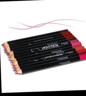 12 LAPICES DELINEADOR DE LABIOS DE LARGA DURACIÓN PARA DISEÑO