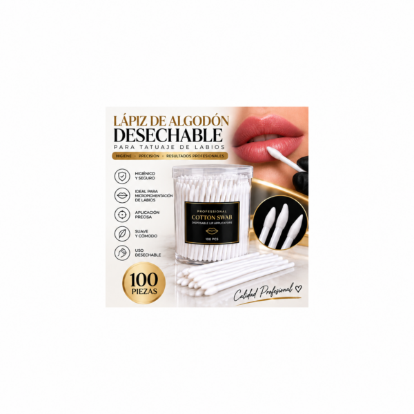 file_000000001ff8821197bdec58c539dfea LÁPIZ DE ALGODÓN DESECHABLE PARA TATUAJE DE LABIOS(100 Piezas)