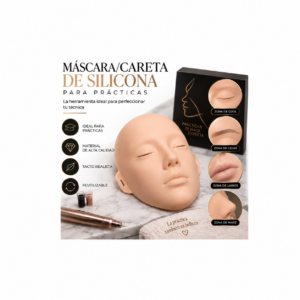 MÁSCARA/CARETA DE SILICONA PARA PRÁCTICAS