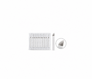 10 AGUJAS NANOBLADING 9 FLEX NANO 0.16MM TRAZO HIPERREALISTA