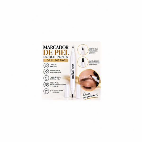 MARCADOR DE PIEL DOBLE PUNTA (IDEAL DISEÑO)
