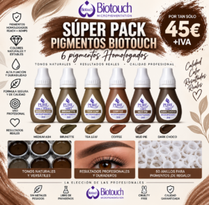 1000524942 PACK PIGMENTOS HOMOLOGADOS MICROPIGMENTACIÓN CEJAS